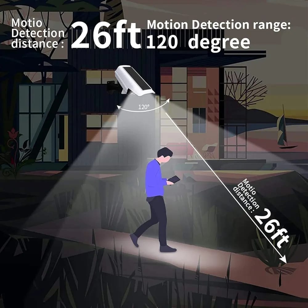 solar security camara light