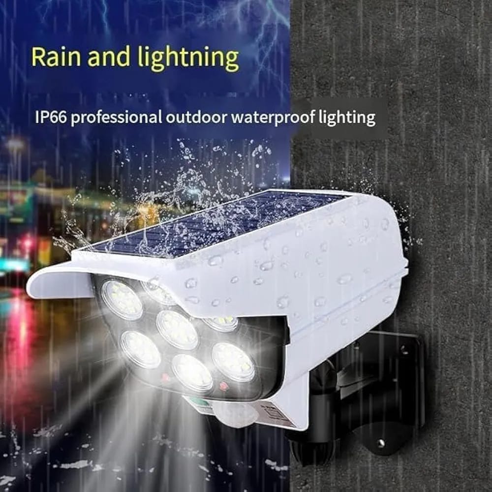 solar security camara light