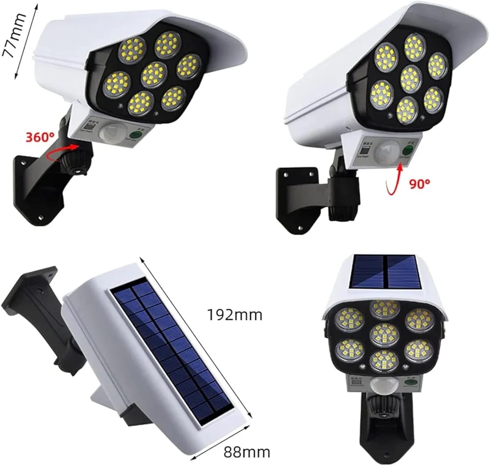 solar security camara light