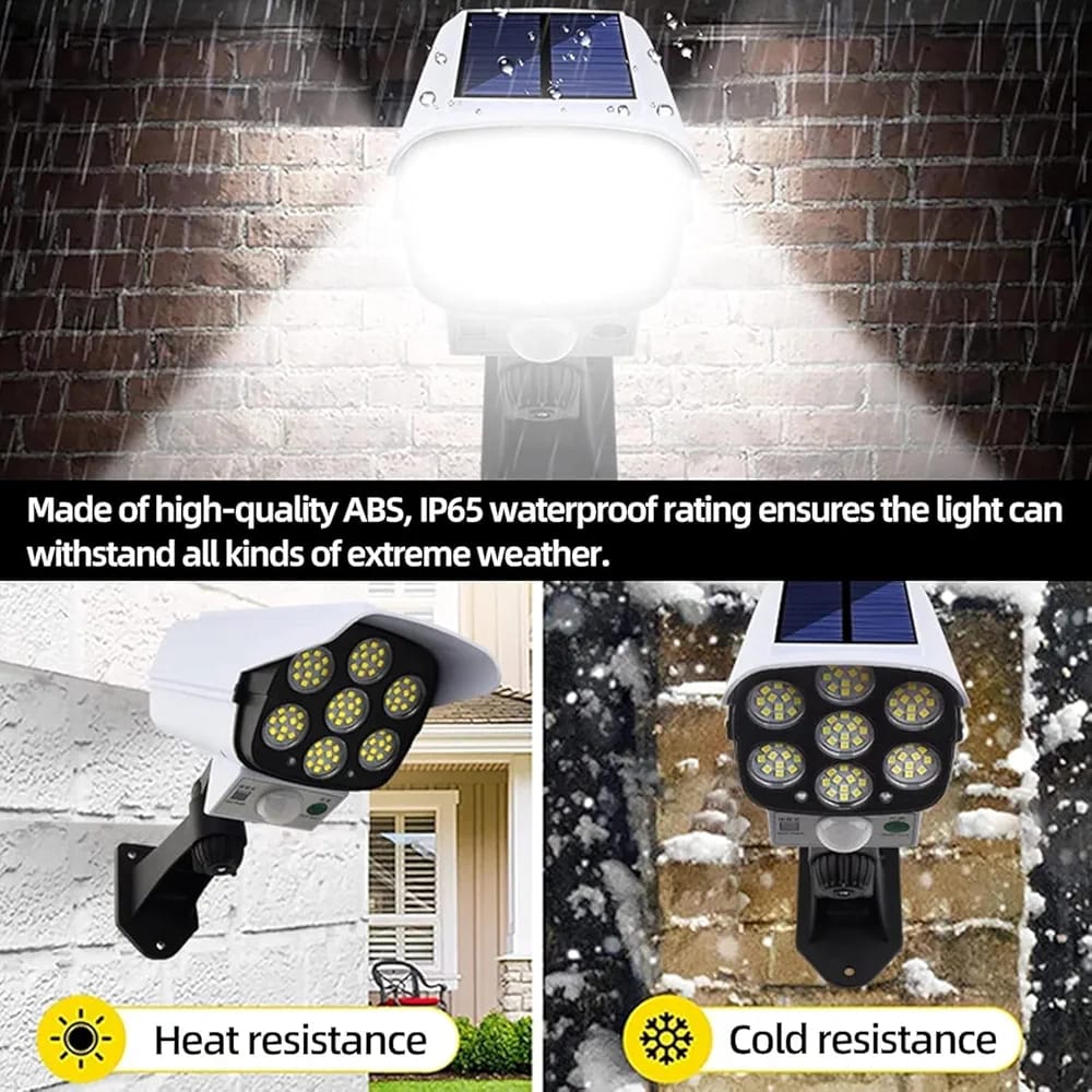solar security camara light