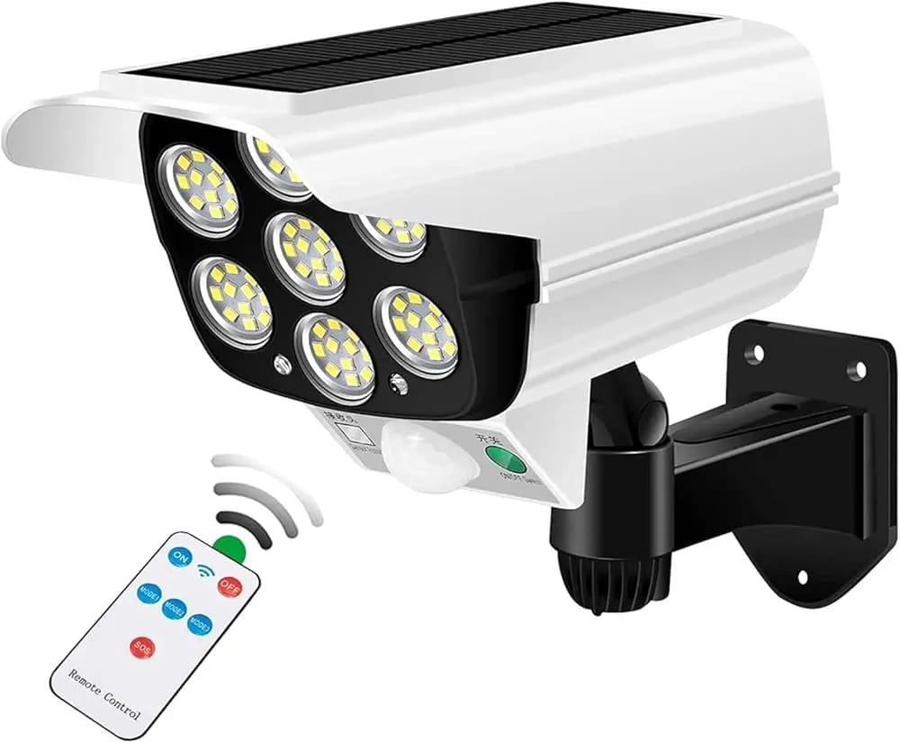 solar security camara light
